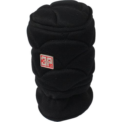 X Autohaux Black Nylon Drawstring Closure Automotive Auto Gear Shift Knob Cover Protector