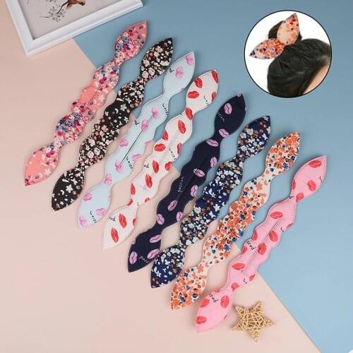 1Pc Rabbit Ears Hair Bun Maker Styling Bands Former Magic sponge Foam Twist Hair Curler DIY Tool