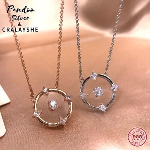 2021 Trend Necklace S925 Sterling Silver Jewelry 1:1 Copy, SWAN North Simple Ring Light Luxury Texture Necklace For Women Gift