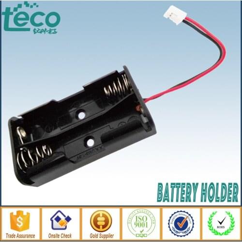 5PCS/lot 2 AA Battery Holder Battery Storage Case Box Wired For 2 x AA Battery With Connector Terminal Head(TBH-2A-2A-W-C2.0)