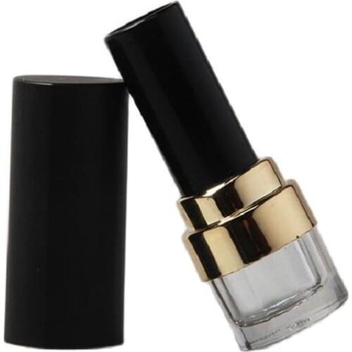 50pcs/lot 12.1mm New Charming Triangle Shape Lipstick Tube, DIY Plastic Lip Balm Container, Empty Matte Black Lipstick Storage