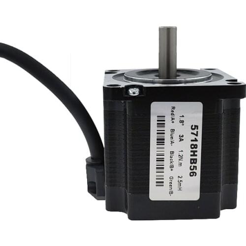 57BYG stepper motor 56mm 2 phase 1.8 degree 3A 1.2N.m hybrid driver motor Nema 23 Step Motor