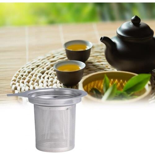Tea Infuser Fine Mesh Large Capacity Stainless Steel Dishwasher Safe Tea Leaf Filter for Kitchen