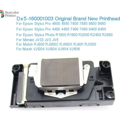 Brand New F160010 Unlocked Printhead DX5 Print Head For Epson 7800 7880 9800 9880 4400 4800 4880 9400 R1800 R1900 R2000 R2400