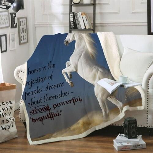 Horse Harajuku style Fleece Blanket 3D full printed Wearable Blanket Adults/kids Fleece Blanket drop shippng