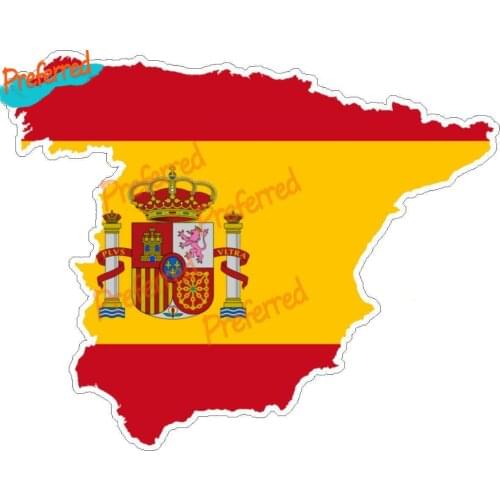 Spain Spanish High Quality Decal Motocross Racing Laptop Helmet Trunk Wall Vinyl Car Sticker Die Cutting Waterproof PVC