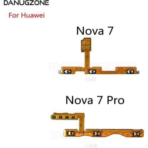 Power Button Switch Volume Button Mute On / Off Flex Cable For Huawei Nova 7 Pro