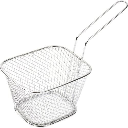 Frying Basket with Handle Stainless Steel Food Presentation Multi-Function Gadget Tool Kitchen Cooking Tool Drop Shipping