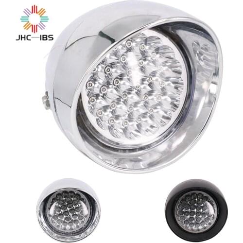 Motorcycle Universal 12V Retro Front Headlight Headlamp For Harley Touring Chopper Bobber Triumph Custom off-road Cafe Racer