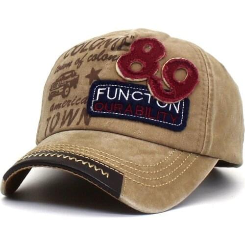 Mens Baseball Hats Retro 89 Patch Cap Spring Summer Men Women Washed Denim Sun Hat Hip Hop Outdoor Street Sports Caps