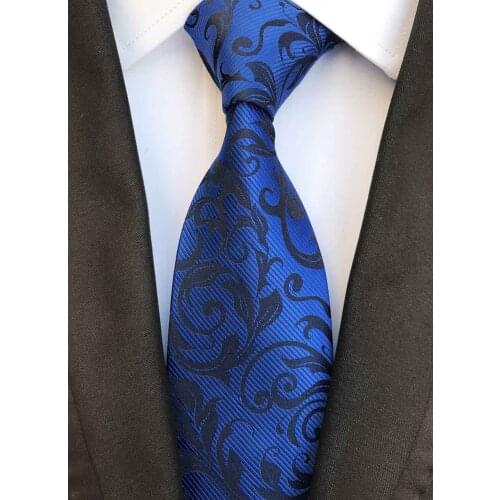 8CM Men Formal Jacquard Woven Ties Luxury Paisley Necktie for Grooms Wedding