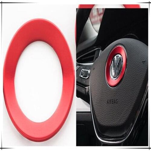 Car Styling Steering Wheel Decorate Stickers For Volkswagen VW Beetle A5 Fox Golf 5 6 7 E Jetta 5 6 Phaeton Pointer Accessories