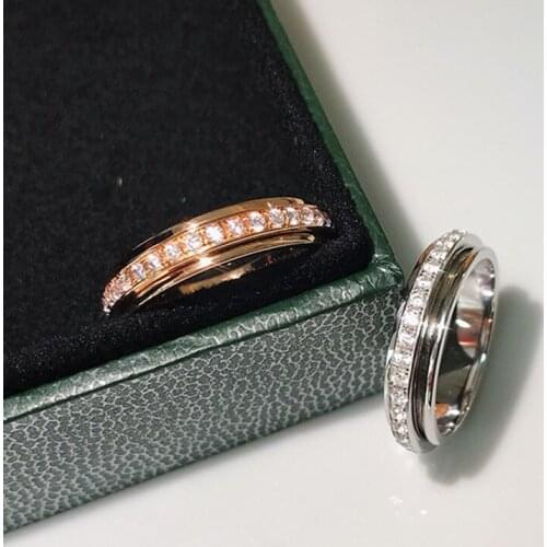 Pure 925 sterling silver hot brand luxury jewelry for men and women engagement ring ring diamond ring wedding ring jewelry gift