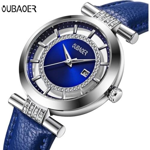 OUBAOER New Lady Fashion Watch Women Elegant Wristwatch Quartz women wrist watch dress Clock Relogio Feminino Montre Femme5