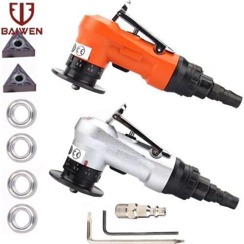 Pneumatic Chamfering Machine Adjustable Mini 45 Degree Arc Beveling Chamfer Deburring Tools With Blades & Bearing 0.1~0.9mm