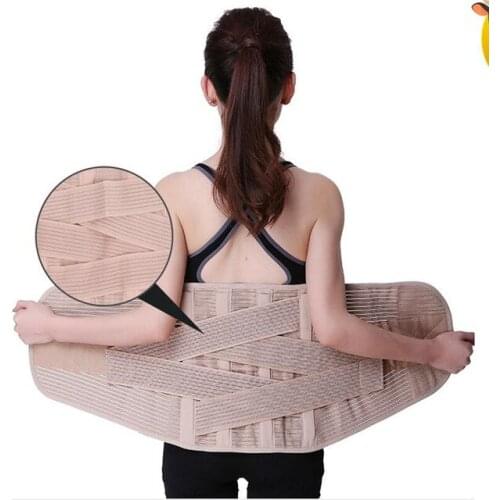 Lumbar Support Belt Back Brace Belt Waist Trainer Trimmer Cincher Sweat Belt Postpartum Recovery Body Weight Loss Lower Pain