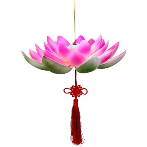 Led portable lotus lamp costume stage props with battery childrens toys decor home decoration accessories for living room