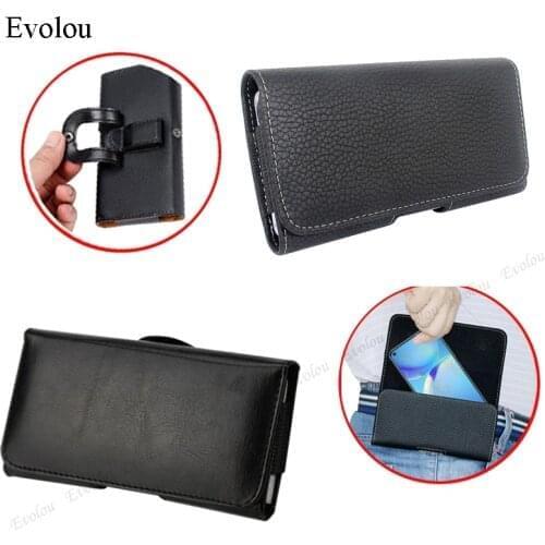 Universal Leather Case For LG Velvet 2 Pro Stylo 7 K22 K62 K92 PLUS Q52 K42 K71 K51S K50S K41S Pouch Belt Clip Waist Bag Cover