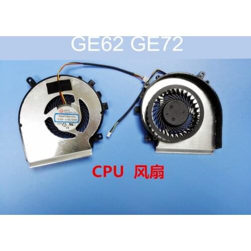 CPU Cooling Fan for MSI GE62 GE72 PE60 PE70 GL62 CPU 3 pin