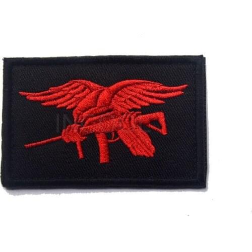 Embroidered Patch US Navy Patch Seals Tactical Military Emblem Badges Hook & Loop Fastener Appliques Embroidery Patches