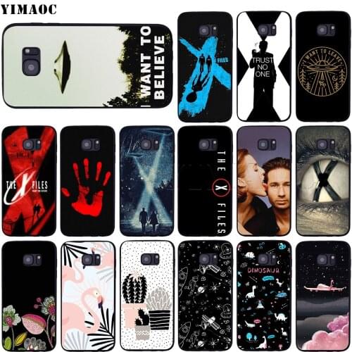 YIMAOC The X Files I Want to Believe Case for Samsung Galaxy A7 A8 A9 A10 A20 A30 A40 A50 A70 M10 M20 M30 S10e J6 Plus