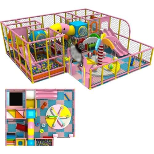 Customized made amusement playground equipment for kids indoor playground toy YLW-IN1582