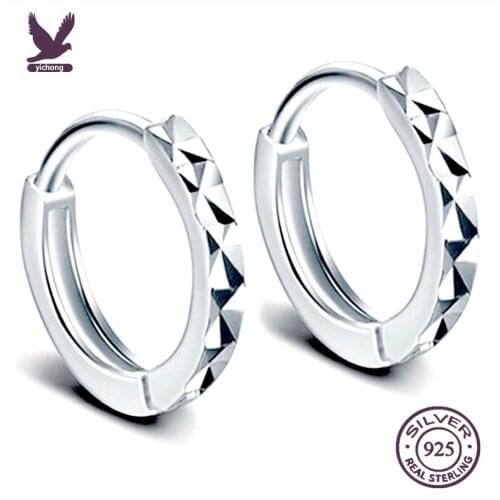 Women Hoop earrings pure zircon high quality female combination earrings 1 pair of small circle shaped earrings Brincos Náušnice