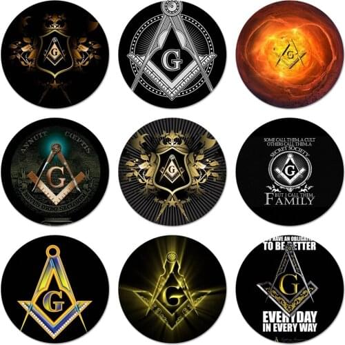 Masonic Icons Pins Badge Decoration Brooches Metal Badges For Clothes Backpack Decoration