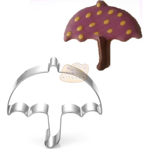 Umbrella Stainless Steel Cookie Cutter Fondant Cake Decorating Pastry Tool Patisserie Biscuit Artesanato