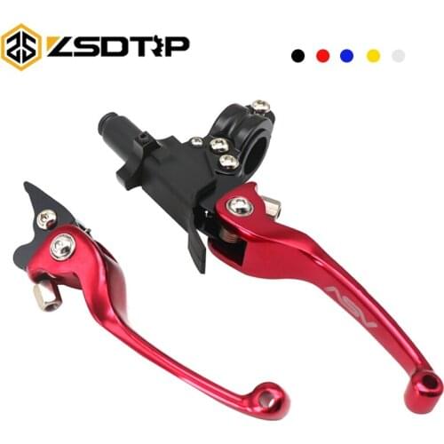 ZSDTRP L130mm CNC ASV F3 Brake Clutch Lever Folding For XR CRF RM RMZ KX YZF Pit Dirt Motorcycle Bike Universal