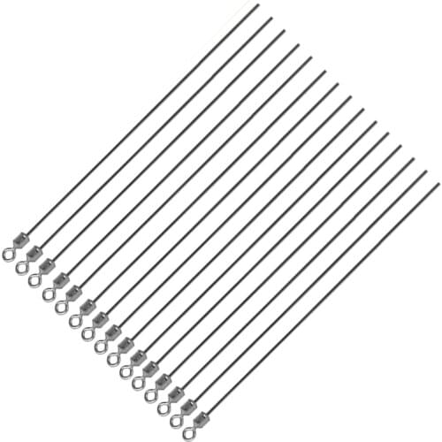 100Pcs Spinner lure Stainless Steel steel wire with Rolling swivels Spinnerbait Bass Fishing Lure making Tackles