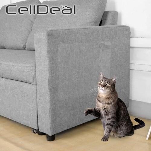 2/4/6Pcs Couch Cat Scratch Guards Mat Scraper Cat Tree Scratching Claw Post Protector Sofa Cats Scratcher Paw Pads Pet Furniture