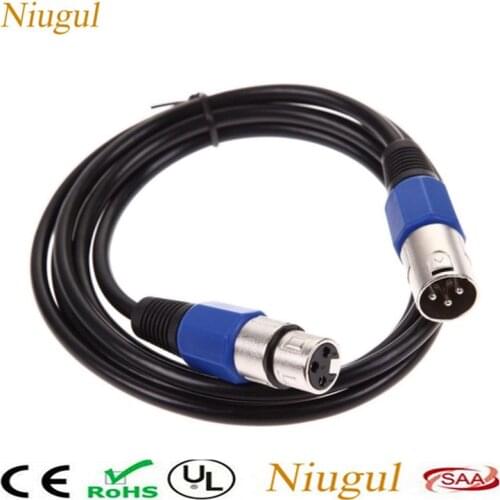 3-Pin DMX Cales For Stage Light, (2M,3M,5M,8M,10M,15M,20M) LED Par/Laser/LED Moving Head Light DMX512 Signal Line DJ Equipments