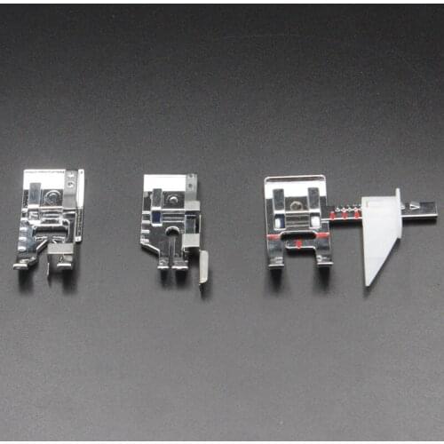 3pcs/set Cloth Splice Quilted with Flap Sewing Machine Foot Metal Fixed Presser Walking Foot for Home Sewing Machine Accessories