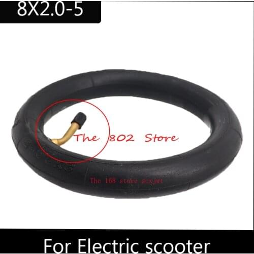8 inch pneumatic inner tube 8X2.0-5 8x2.00-5 Inner Tube With Bent Valve Suits Electric scooter baby trolley Motorcycle Part