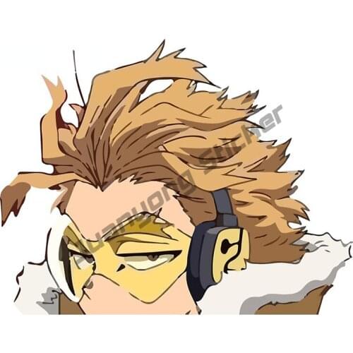 Car Stickers and Vinyl Decal My Hero Academia Hawks Scratch-Proof for Trunk Window Truck Camper Car Door Protector PVC13x11cm