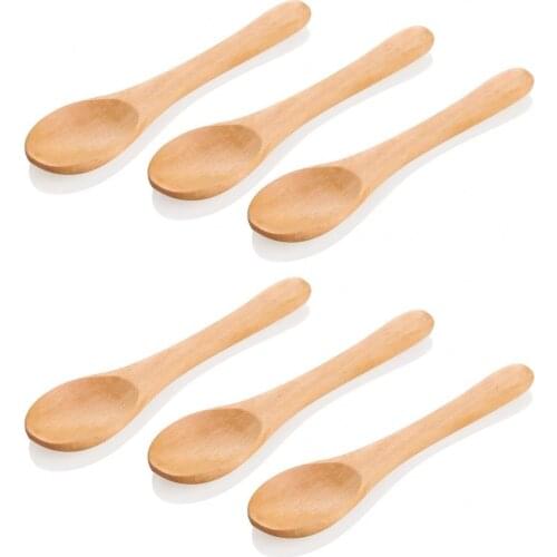 Bamboo 6 Pieces Tea Sugar Spoon