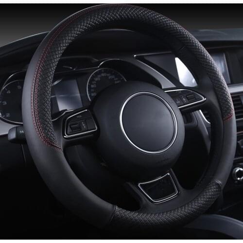 Black Blue Red Car Steering Wheel Cover Sport Auto Steering-wheel Covers Car Accessory 38CM Car-styling Breathable