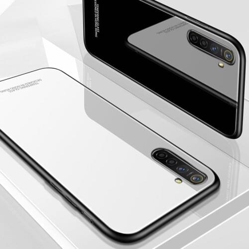 For OPPO Realme 6 Pro Case Luxury Hard Tempered Glass Protective Back Cover Case for oppo realme 6 6pro realme6 full cover shell