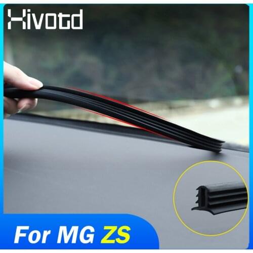 For MG ZS Car Accessories 2017-2020 Car Windshield Dashboard Soundproof Strip Trim Rubber Central Control Edge Seal Strip