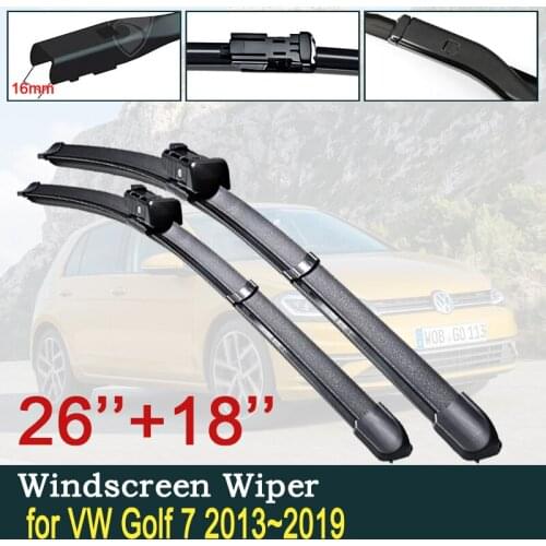 For Volkswagen VW Golf 7 MK7 2013~2019 Car Wiper Blade Windscreen Windshield Wipers Car Accessories 2014 2015 2016 2017 2018