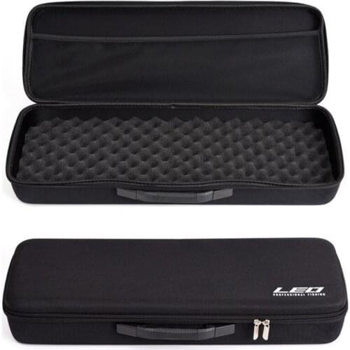 EVA anti-vibration hard shell sponge fishing reel accessories kit Fishing tackle bag 55cm*20cm*9cm