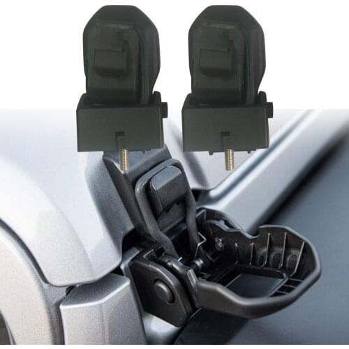 JL1144-3 1 pair ABS Car Engine Lock Hood Latch Catch Cover Fits for Jeep Wrangler JL 2018+ Car Accessories LANTSUN