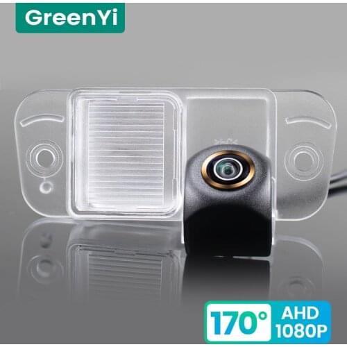 GreenYi 170° HD 1080P Car Rear View Camera for Ssangyong Actyon Night Vision Reverse Reversing 4 Pin Vehicle Parking AHD