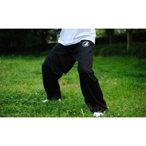 Cotton Tai chi pants kung fu wushu martial arts taiji trousers black