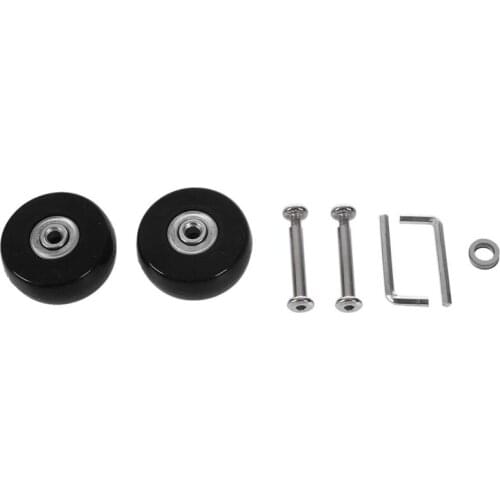 2 Sets of Luggage Suitcase Replacement Wheels Axles Deluxe Repair Tool 50*20*6.1 mm