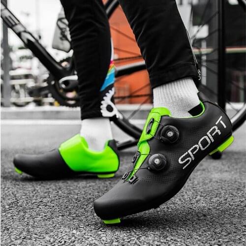 2021 New Cycling Shoes Road Mens Sneakers Mountain Bike Cleat Flat Shoes MTB Women Bicycle Sneakers Road Cycling Footwear SPD