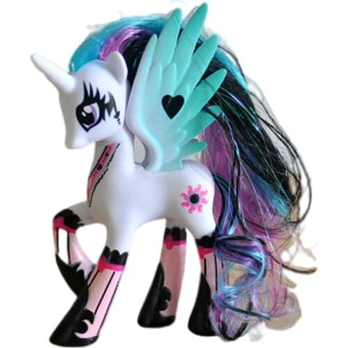 Explosion 14CM My Little Pony 16 Rainbow Horse Unicorn Cake Doll Girl Doll Girl Toy Anime Character