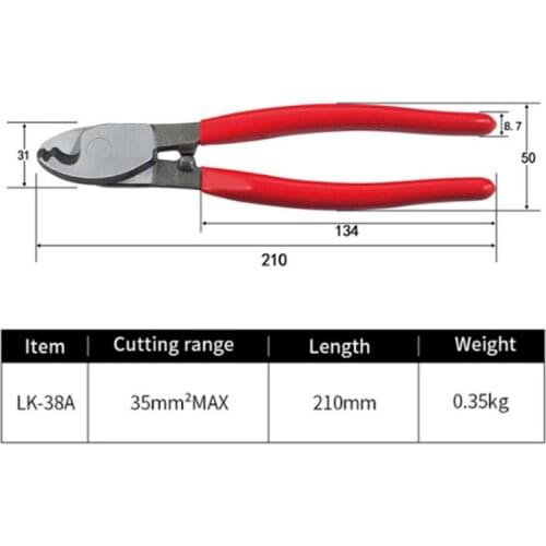 LK-38A Cable Cutter Wire Stripper Multitool Electrical Wire Cable Crimping Cutting Hand Tools For Electricians