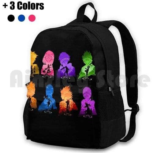 Kingdom Hearts Set Outdoor Hiking Backpack Riding Climbing Sports Bag Kingdom Hearts Sora Hearts Kingdom Keyblade Kh Heartless